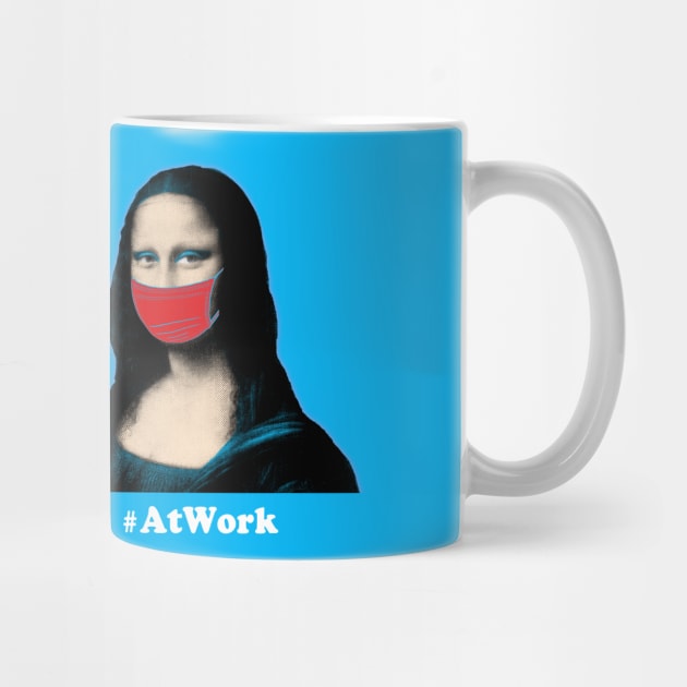 Mona Lisa Pop Art Quarantine Mask by expressimpress